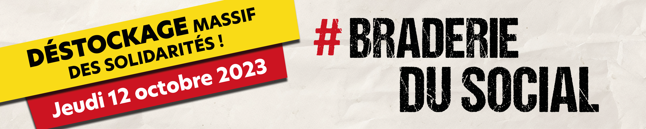 Bannière Braderie du social