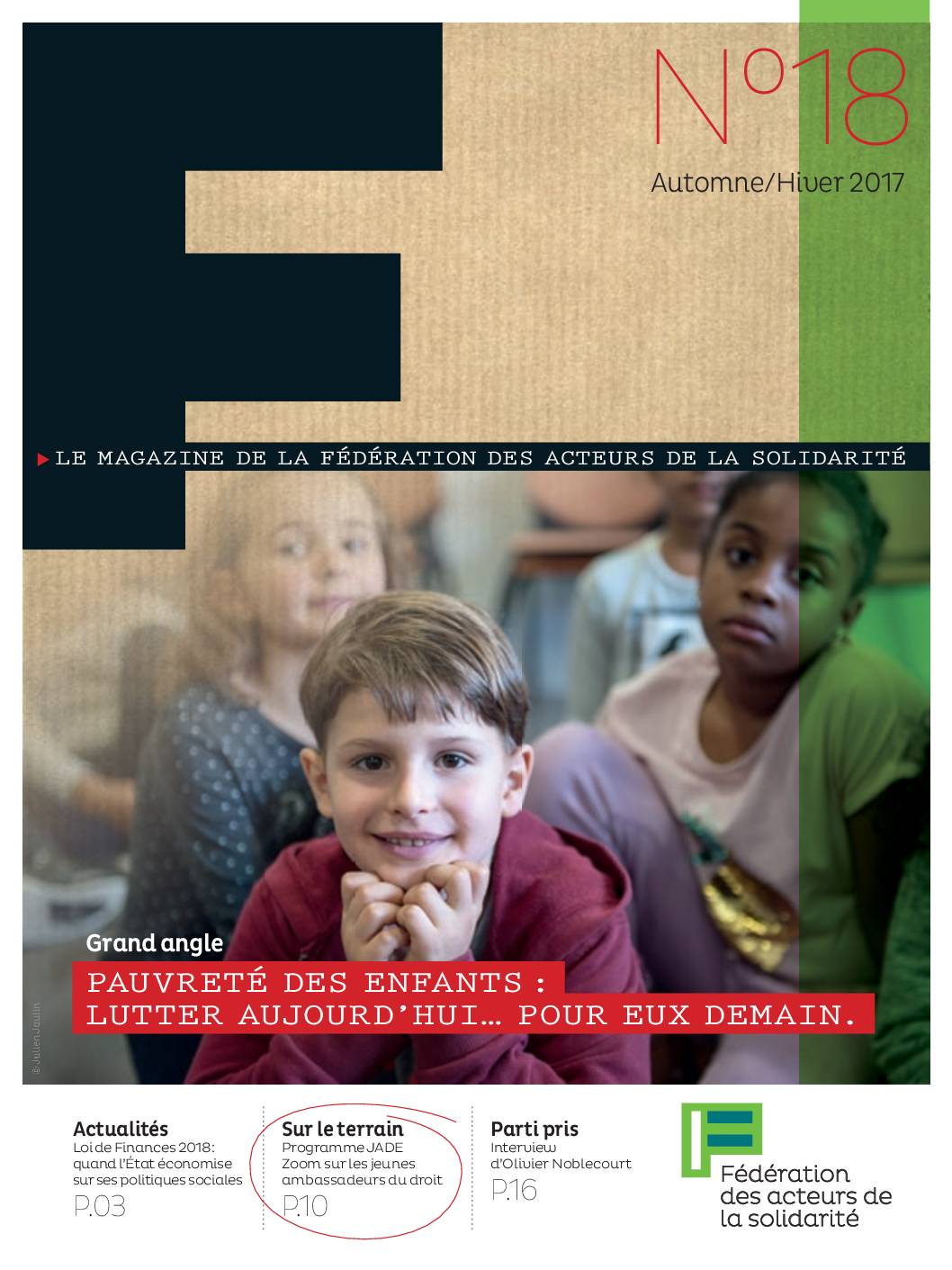 F #18 - Pauvreté des enfants : lutter aujourd'hui... Pour eux demain.