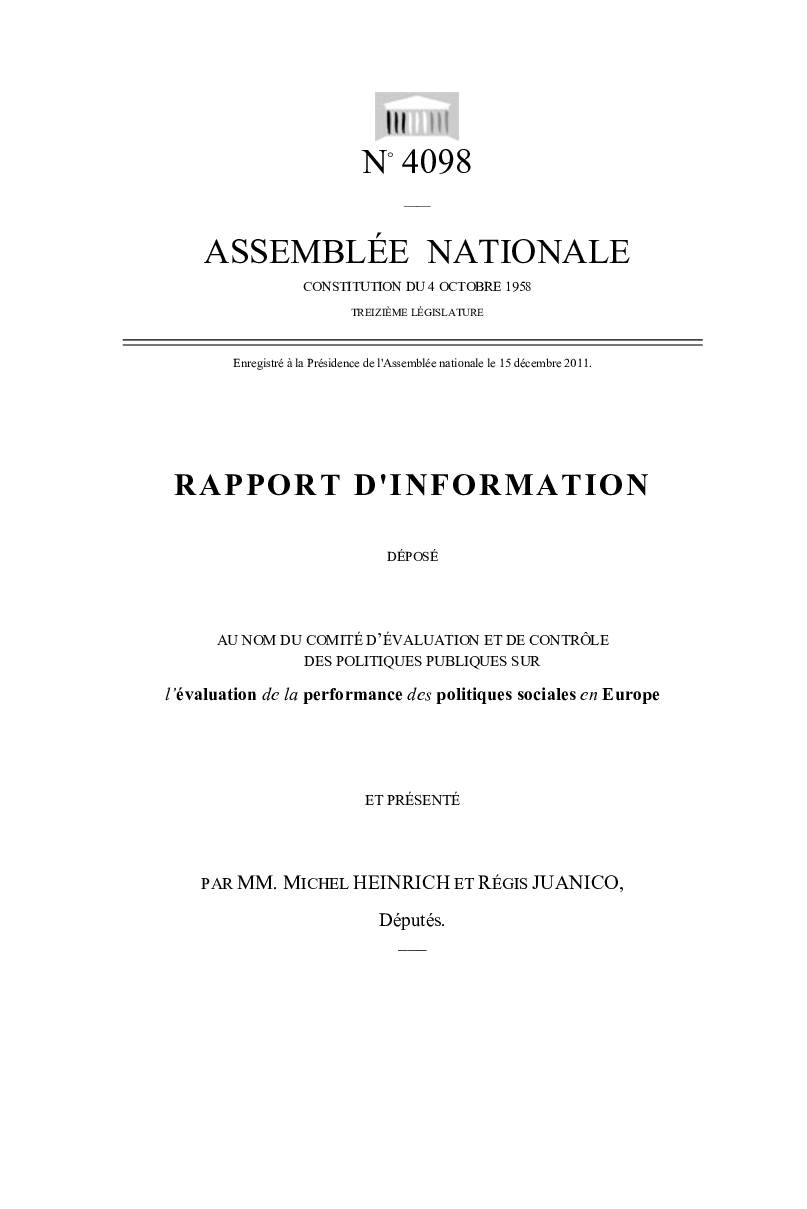 RAPPORT D'INFORMATION